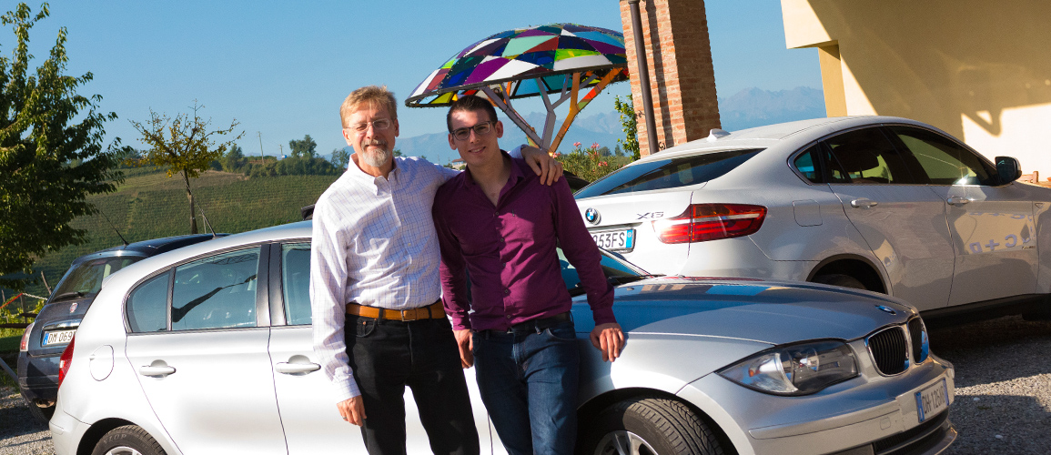 Alex Edwards with Chris Bangle