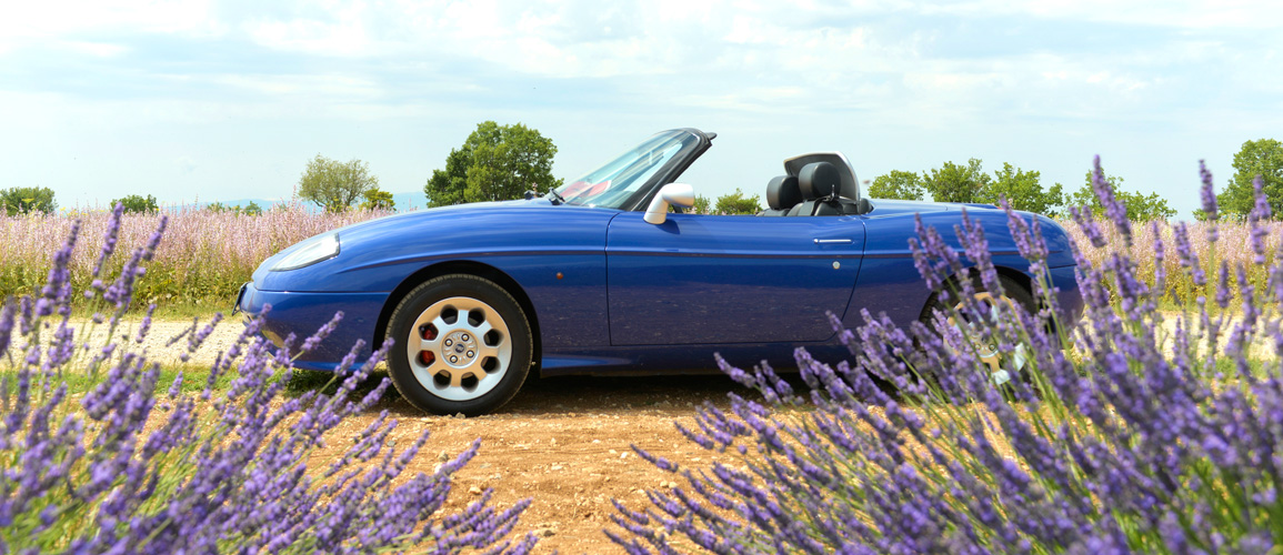 Blue Fiat Barchetta