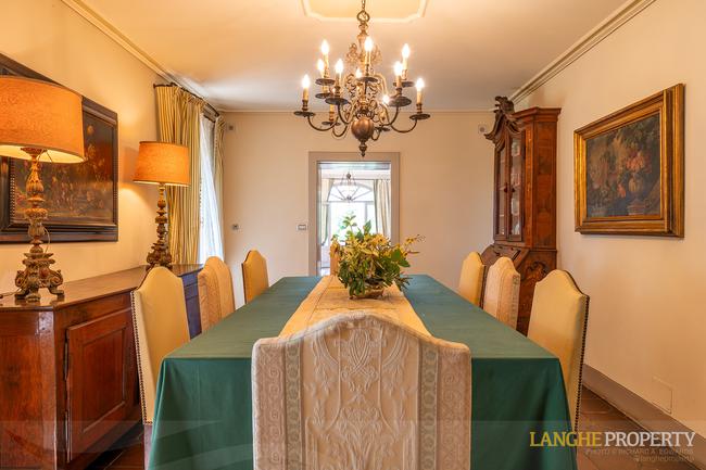 Located on it's own hill with views of vineyards, Alps and the Langhe hills
