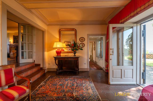 Located on it's own hill with views of vineyards, Alps and the Langhe hills