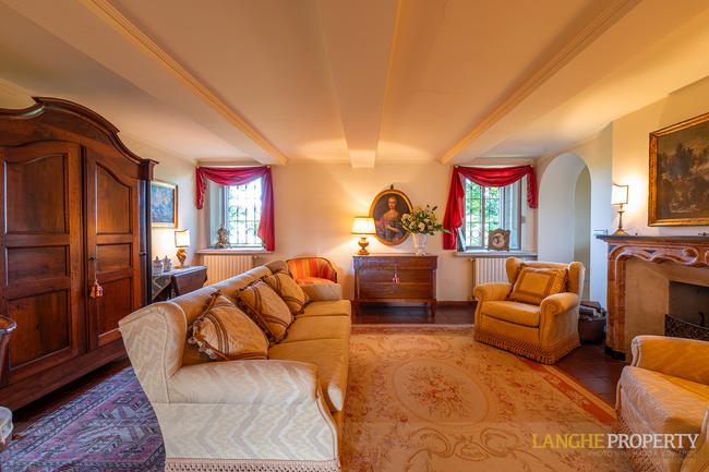 Located on it's own hill with views of vineyards, Alps and the Langhe hills