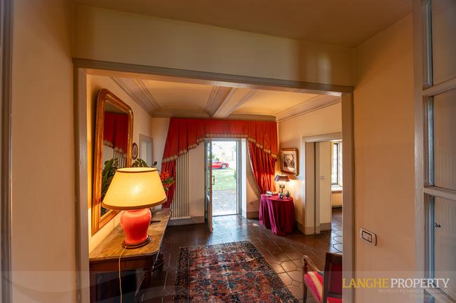 Located on it's own hill with views of vineyards, Alps and the Langhe hills