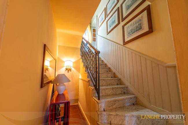 Located on it's own hill with views of vineyards, Alps and the Langhe hills