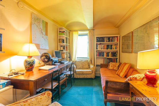 Located on it's own hill with views of vineyards, Alps and the Langhe hills