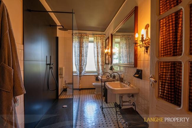 Located on it's own hill with views of vineyards, Alps and the Langhe hills