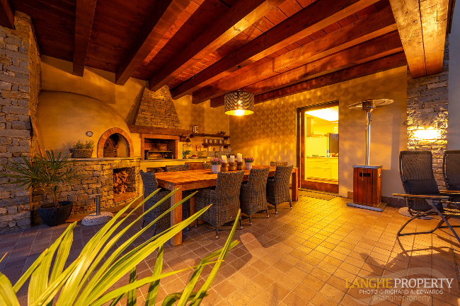 Luxury fully restored Langhe-stone farmhouse