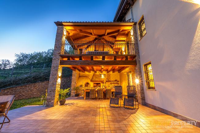 Luxury fully restored Langhe-stone farmhouse