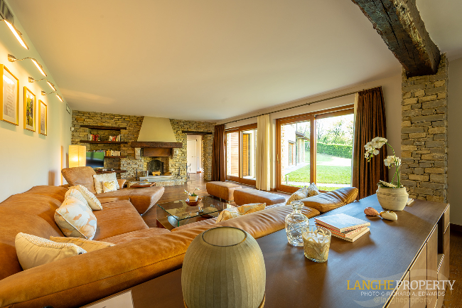 Luxury fully restored Langhe-stone farmhouse