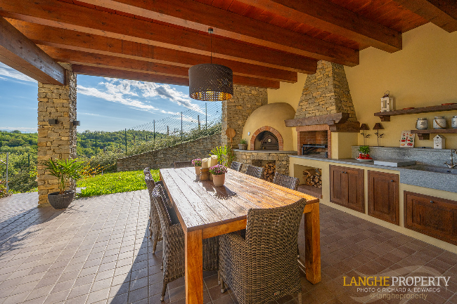 Luxury fully restored Langhe-stone farmhouse