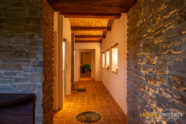 Luxury fully restored Langhe-stone farmhouse