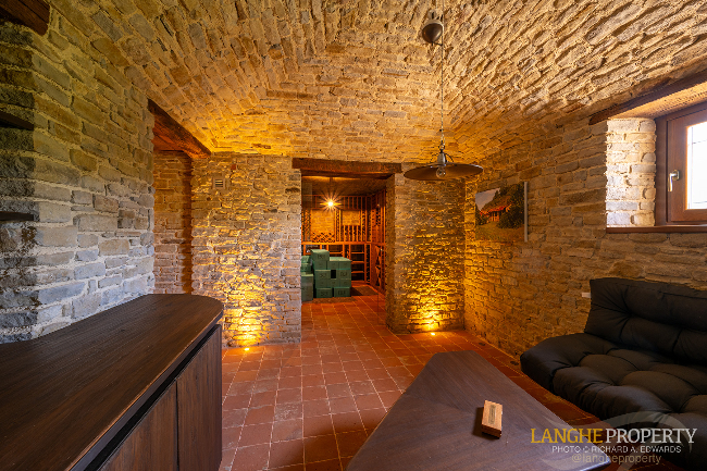 Luxury fully restored Langhe-stone farmhouse