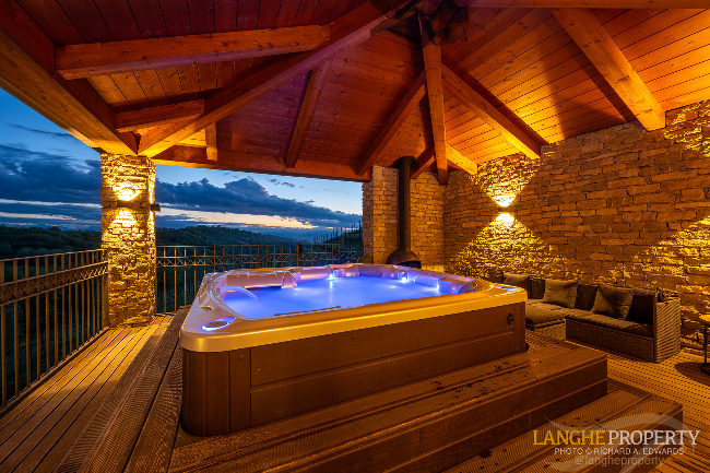 Luxury fully restored Langhe-stone farmhouse