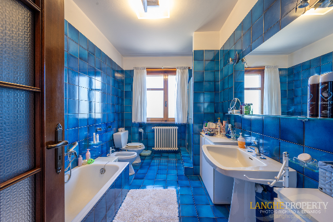 Barbaresco villa with stunning view of vineyards and Alps