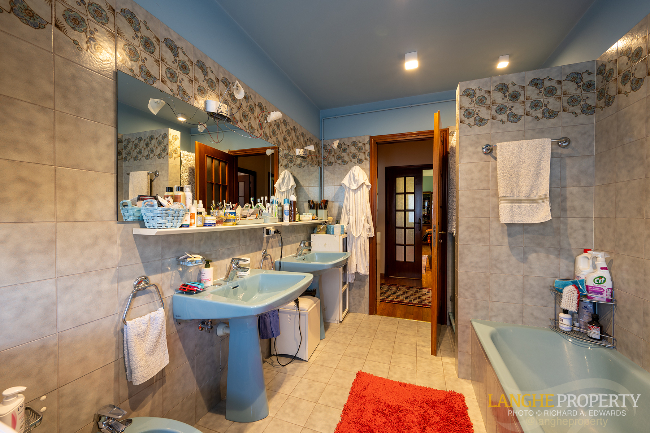 Barbaresco villa with stunning view of vineyards and Alps