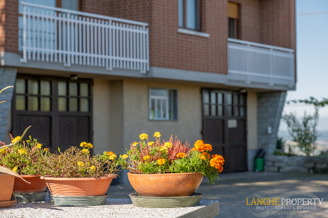 Barbaresco villa with stunning view of vineyards and Alps